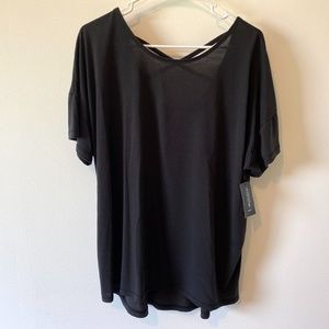 Ideology Plus Size Criss Cross Back Top